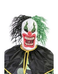 Crazy clown masker met haar